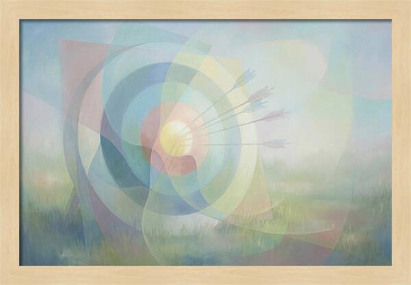 Archery Target In Soft Focus