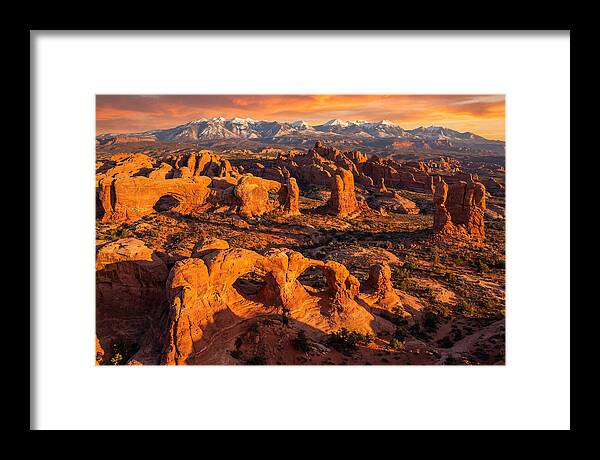Arches National Park At Golden Hour