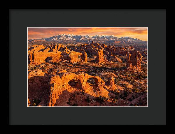 Arches National Park At Golden Hour