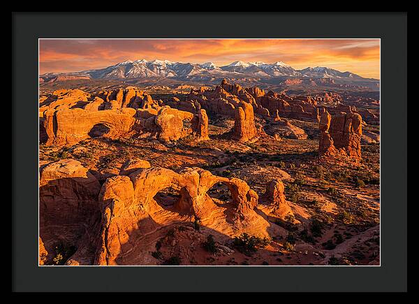 Arches National Park At Golden Hour