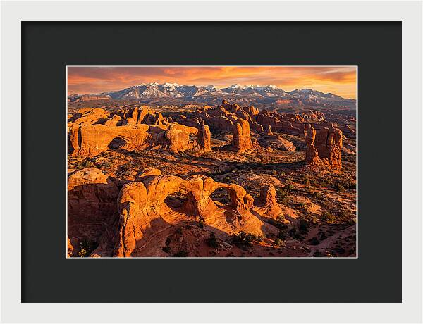 Arches National Park At Golden Hour