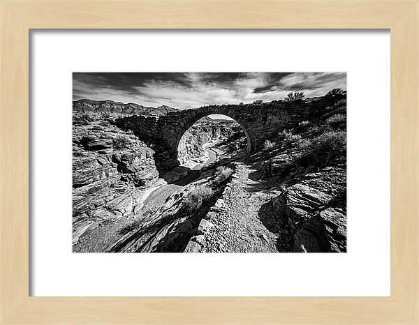 Arching Stone Bridge Over Canyon