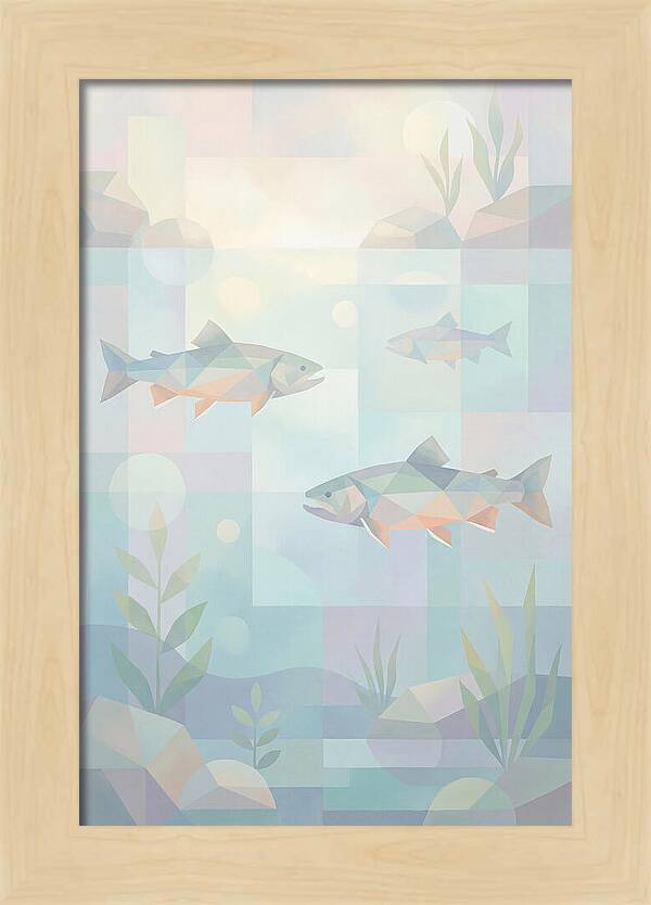 Arctic Char Swimming In Clear Waters