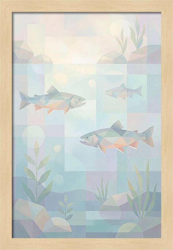 Arctic Char Swimming In Clear Waters
