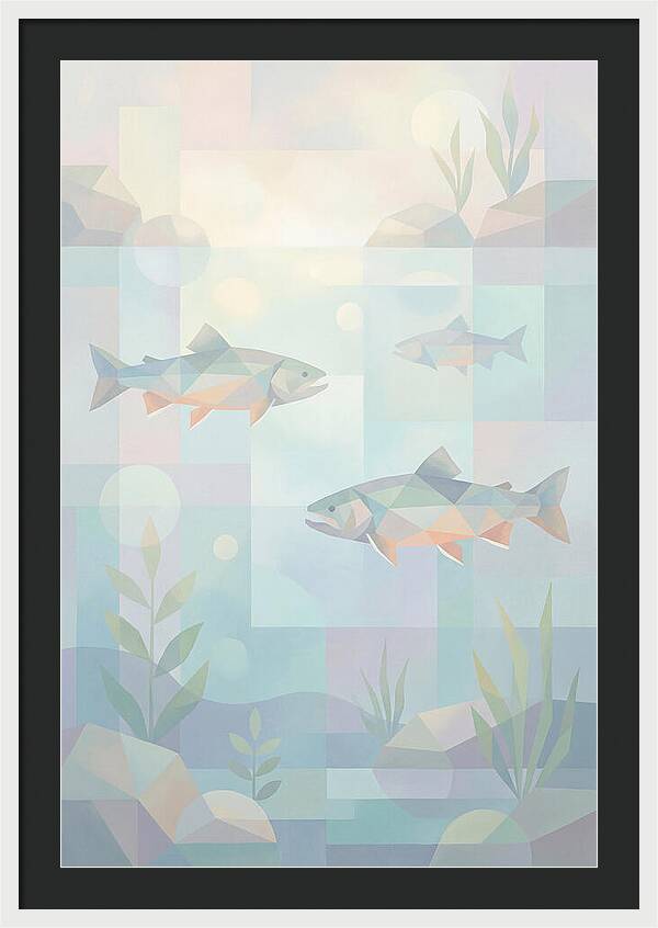 Arctic Char Swimming In Clear Waters