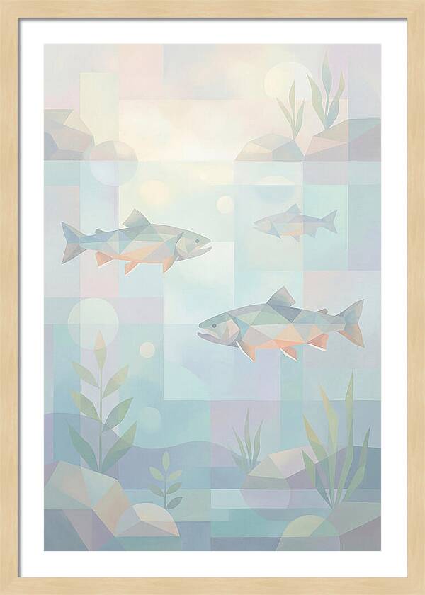 Arctic Char Swimming In Clear Waters