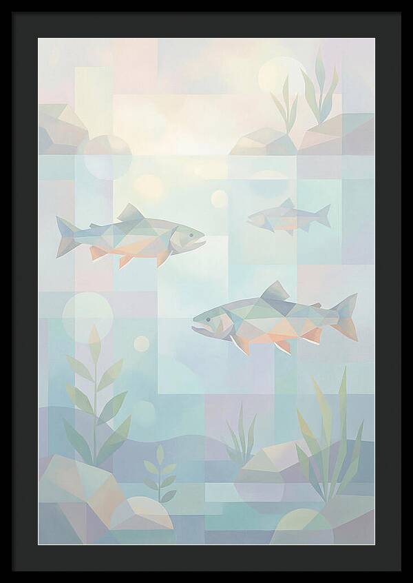 Arctic Char Swimming In Clear Waters