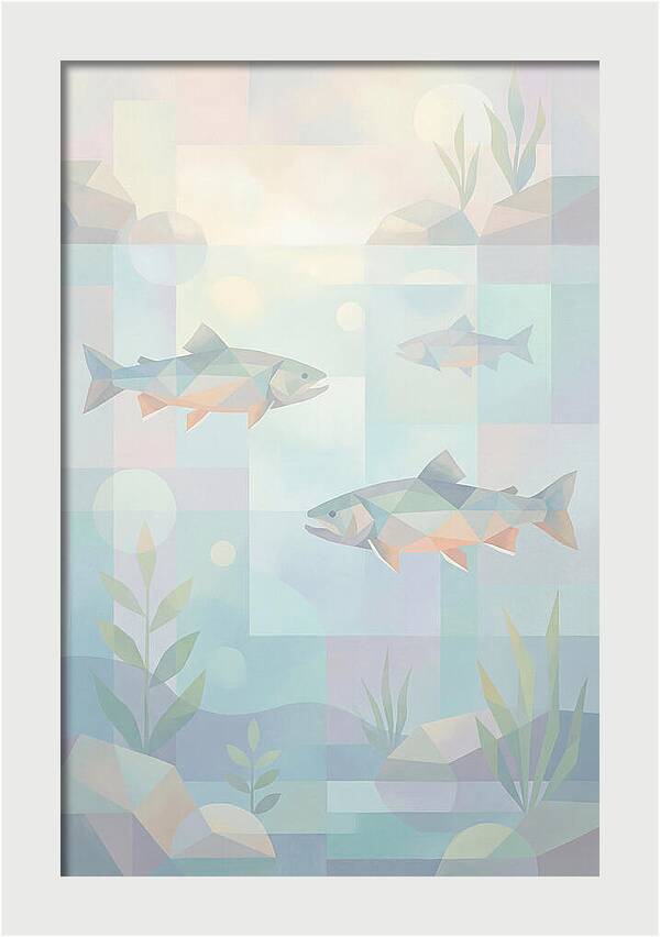 Arctic Char Swimming In Clear Waters