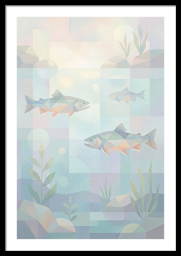 Arctic Char Swimming In Clear Waters