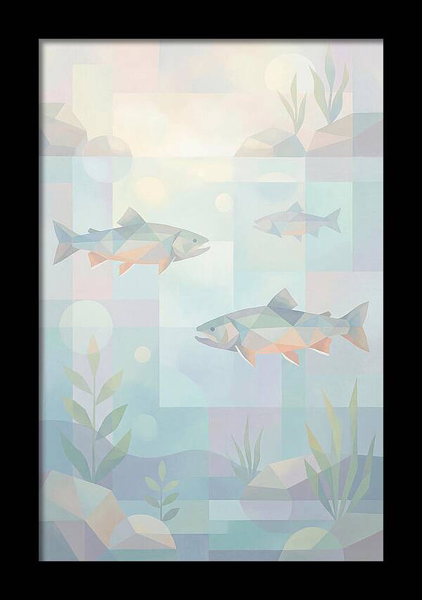 Arctic Char Swimming In Clear Waters