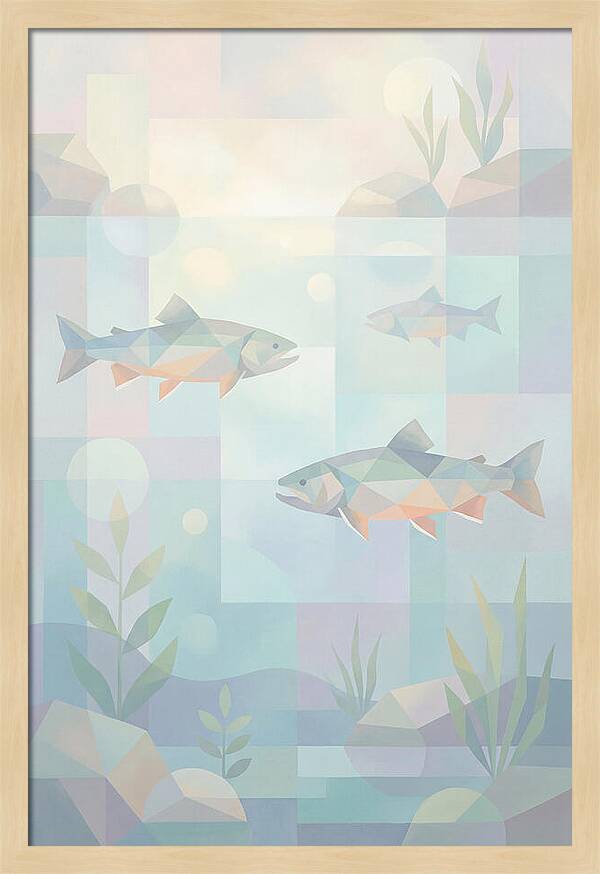 Arctic Char Swimming In Clear Waters