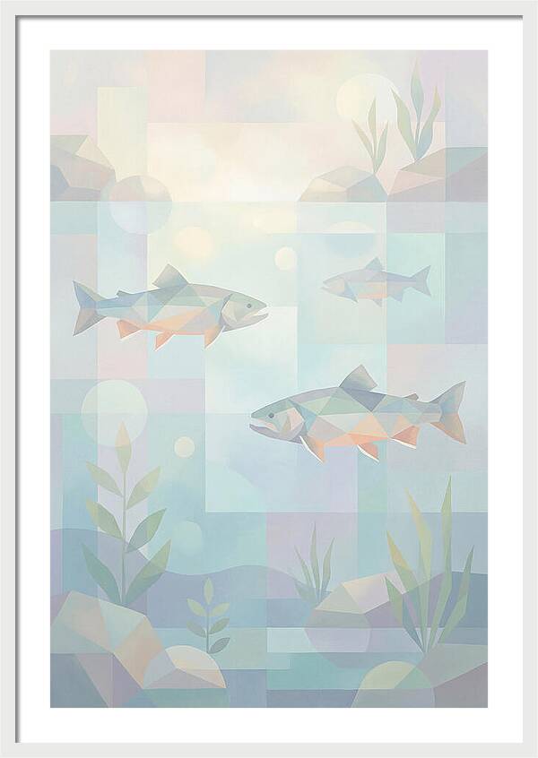 Arctic Char Swimming In Clear Waters
