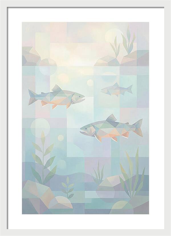 Arctic Char Swimming In Clear Waters