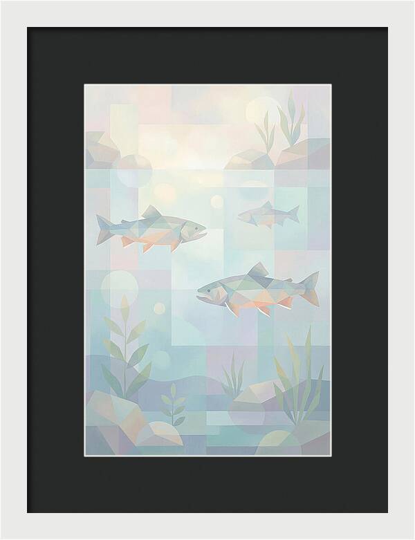 Arctic Char Swimming In Clear Waters