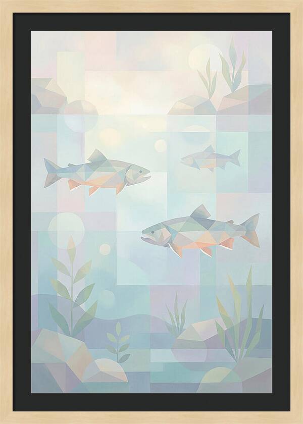 Arctic Char Swimming In Clear Waters