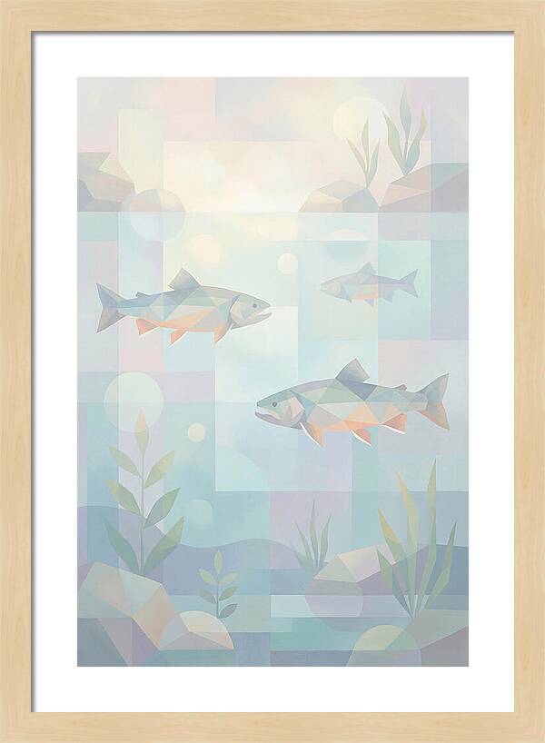 Arctic Char Swimming In Clear Waters