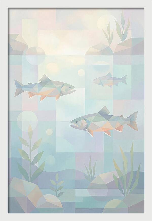 Arctic Char Swimming In Clear Waters