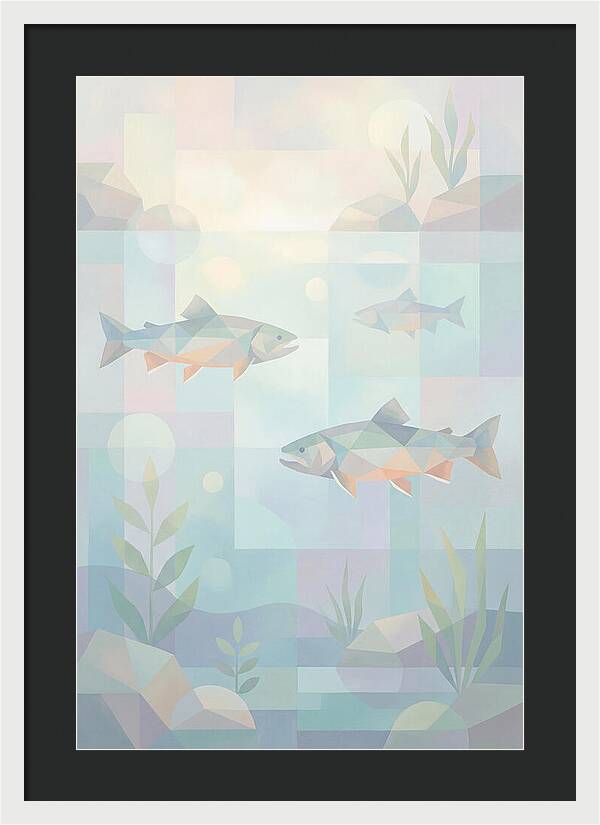 Arctic Char Swimming In Clear Waters