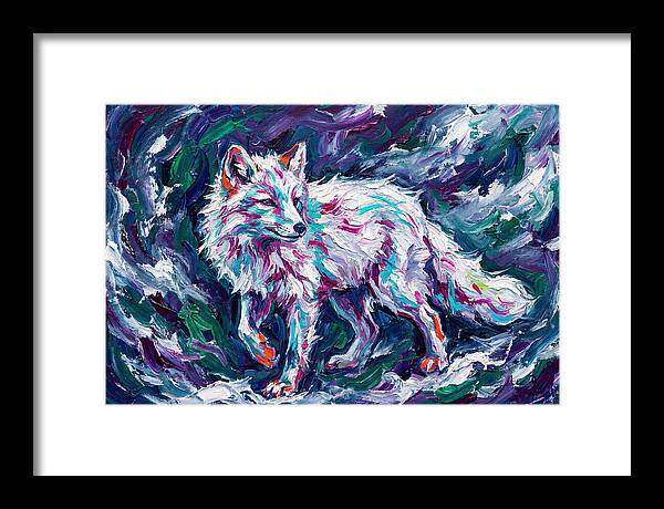 Arctic Fox In Expressionist Style