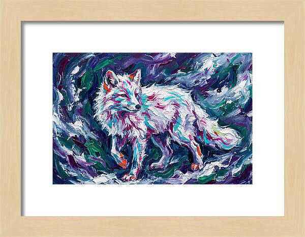 Arctic Fox In Expressionist Style