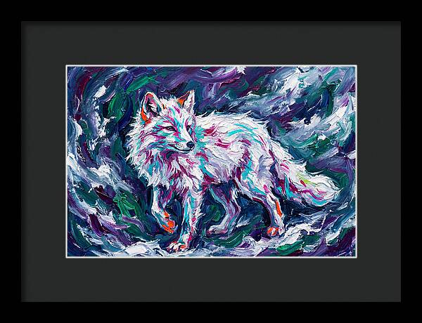 Arctic Fox In Expressionist Style