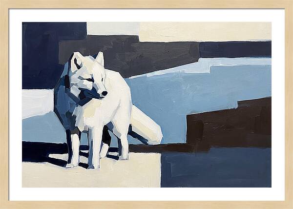 Arctic Fox In Winter Hues