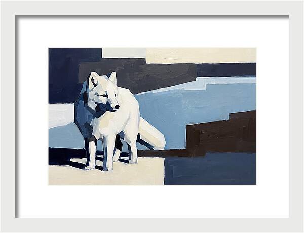 Arctic Fox In Winter Hues