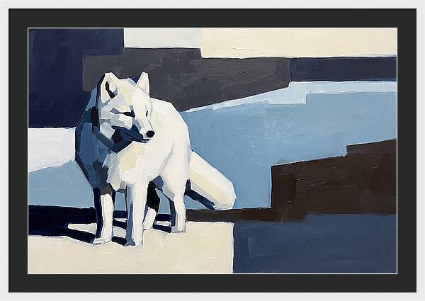 Arctic Fox In Winter Hues
