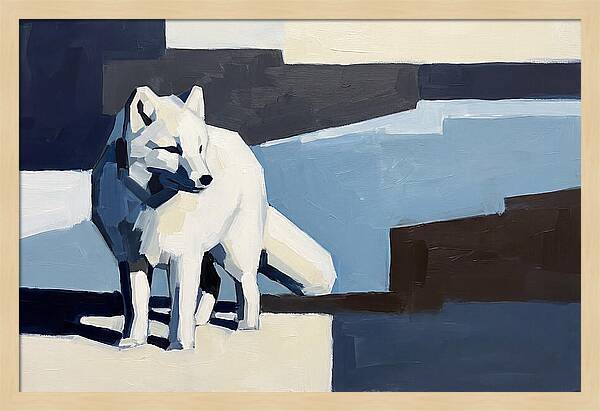 Arctic Fox In Winter Hues