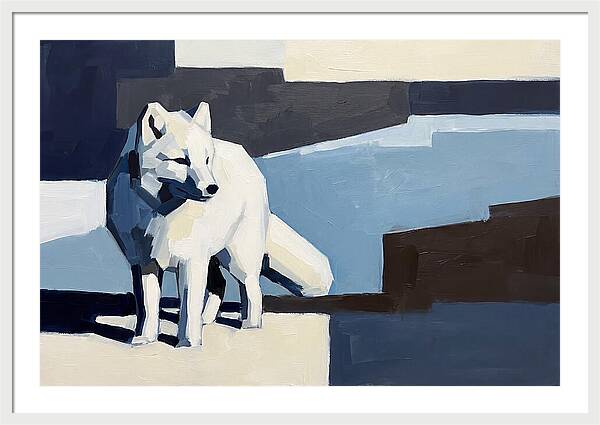 Arctic Fox In Winter Hues
