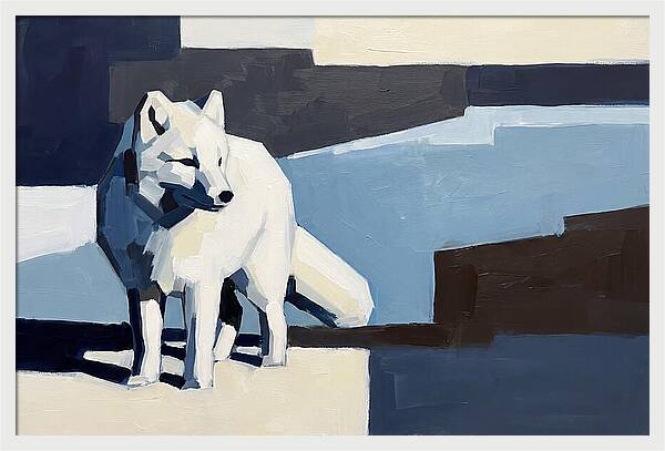 Arctic Fox In Winter Hues