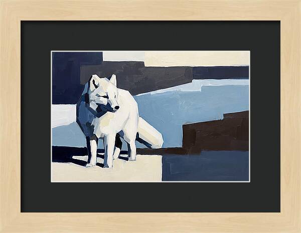 Arctic Fox In Winter Hues