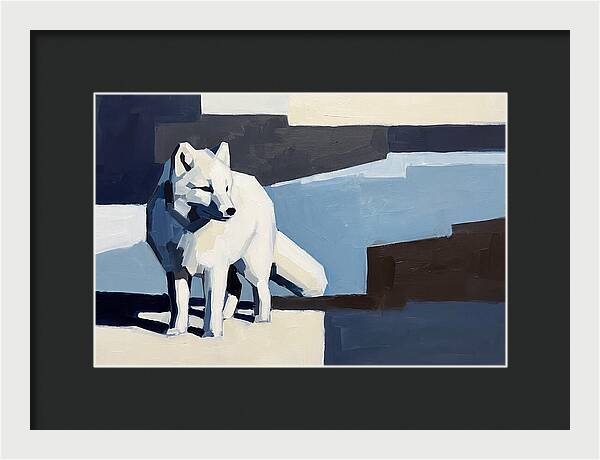 Arctic Fox In Winter Hues