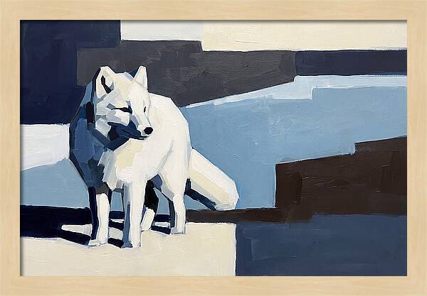Arctic Fox In Winter Hues