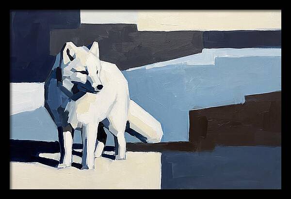Arctic Fox In Winter Hues