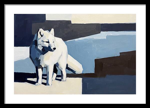 Arctic Fox In Winter Hues