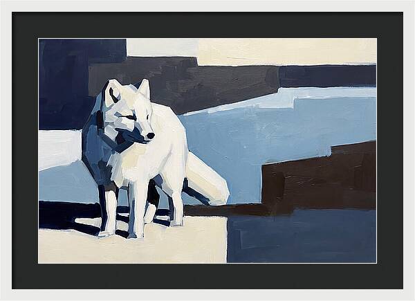Arctic Fox In Winter Hues