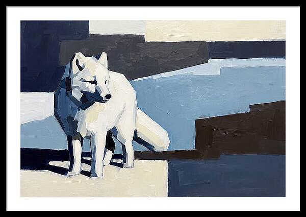 Arctic Fox In Winter Hues