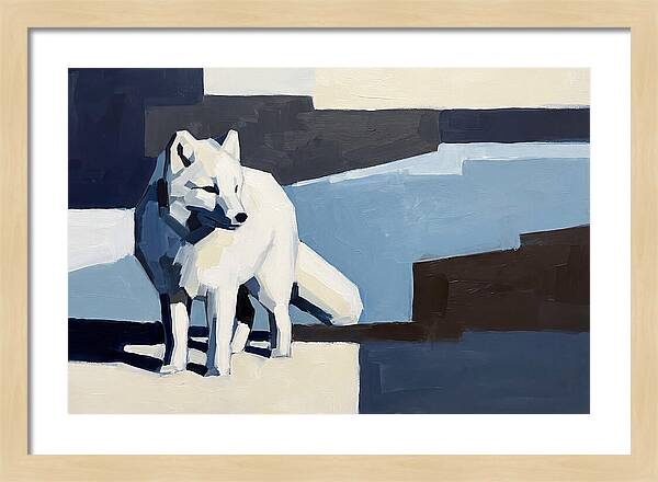 Arctic Fox In Winter Hues