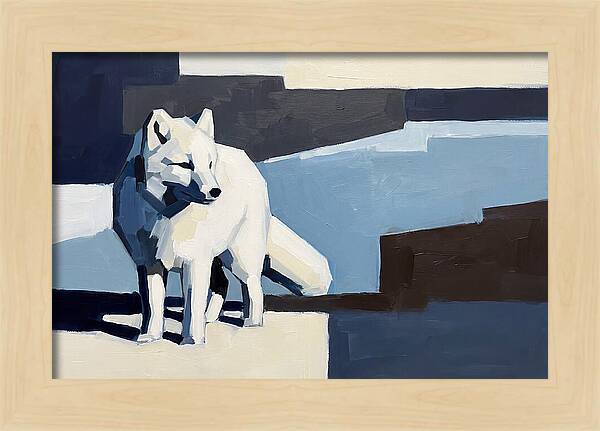 Arctic Fox In Winter Hues