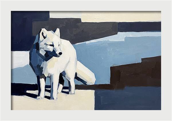 Arctic Fox In Winter Hues