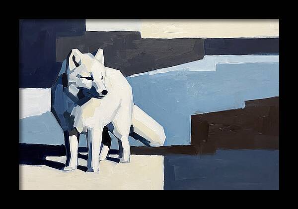 Arctic Fox In Winter Hues