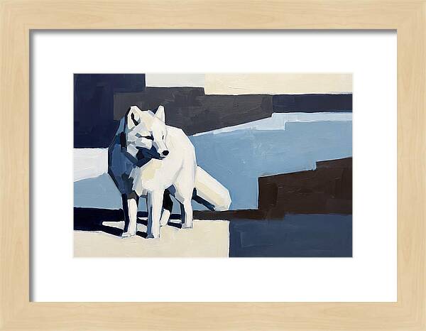 Arctic Fox In Winter Hues