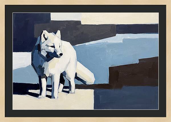 Arctic Fox In Winter Hues