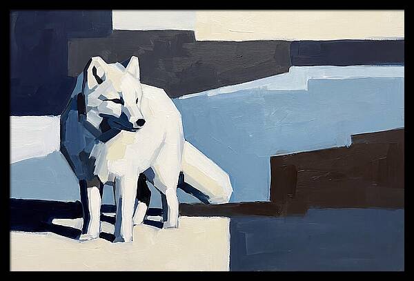 Arctic Fox In Winter Hues