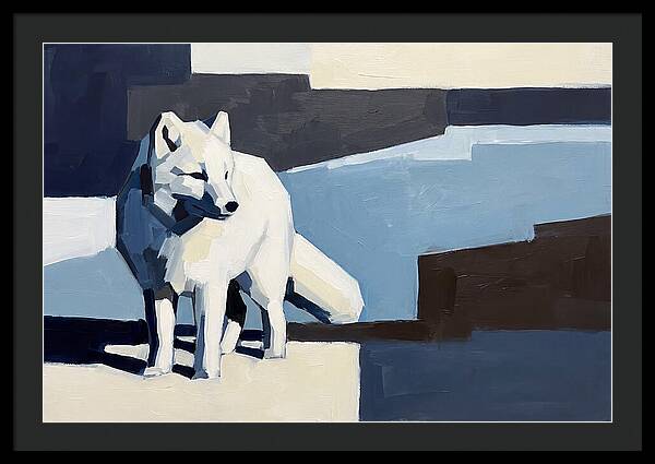 Arctic Fox In Winter Hues