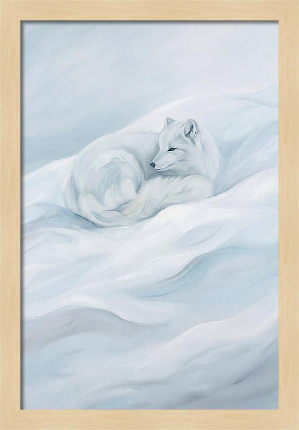 Arctic Fox In Winter Serenity