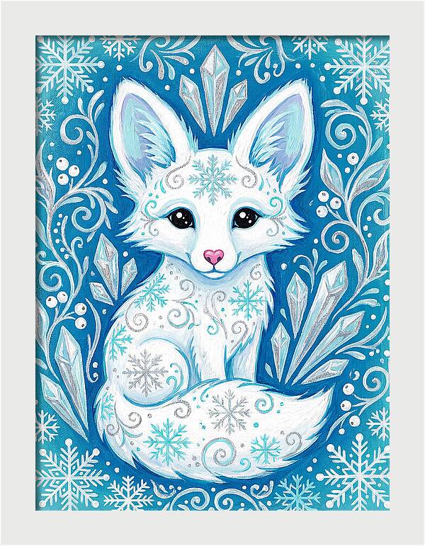 Arctic Fox Whimsy