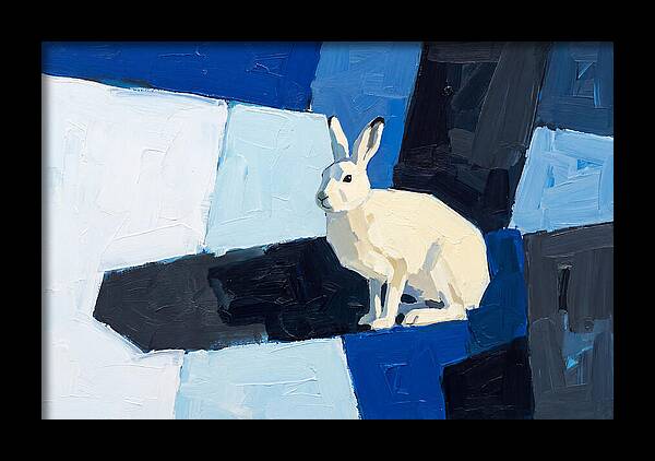 Arctic Hare In Winter Blues