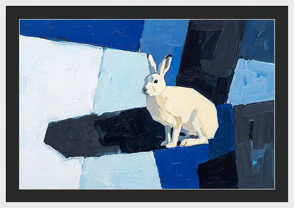 Arctic Hare In Winter Blues
